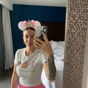 marie disney cropped shirt